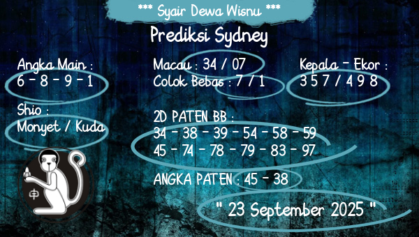 Syair Dewa Wisnu - Prediksi Sydney