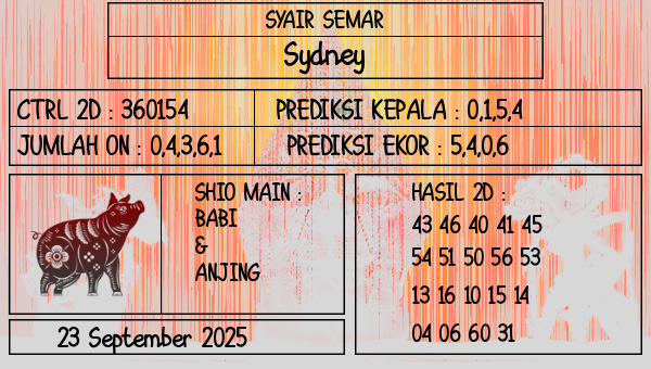 SYAIR SEMAR - Sydney